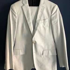 J.Crew Ludlow Suit cotton light blue full suit 36s